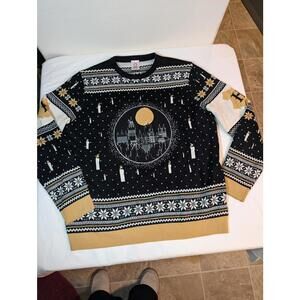 Harry Potter Hogwarts Castle Themed Sweater With Light-Up Candles Women's 2XL
